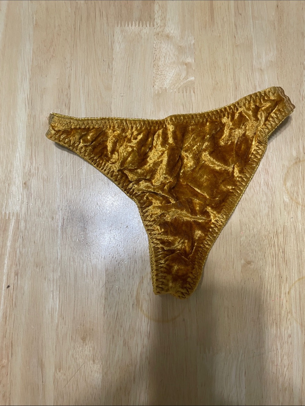 Golden  Velvet Bikini panties
